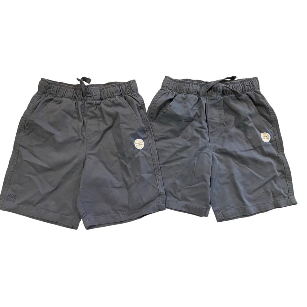 Set of (2) 365 Kids Garanimals Chino Shorts Blue Boys Woven Shorts Size 8 NWT